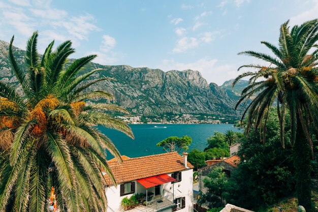 Foto vista de prcanj montenegro da igreja da natividade