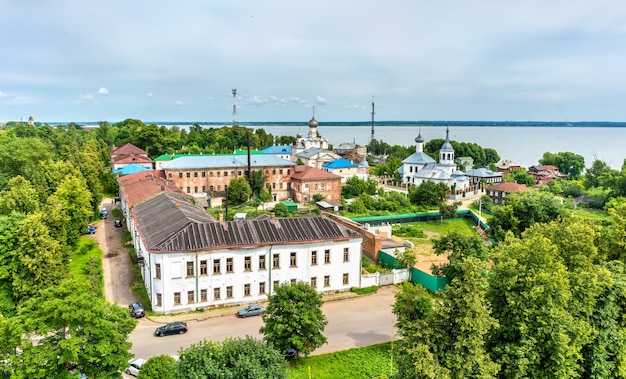 Vista de Rostov, uma cidade no Anel de Ouro da Rússia