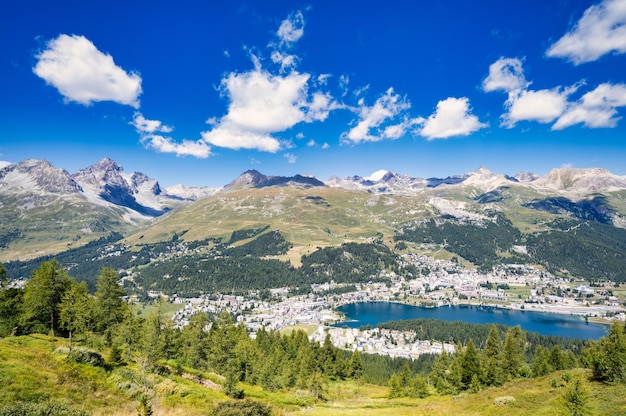 Vista de sankt moritz