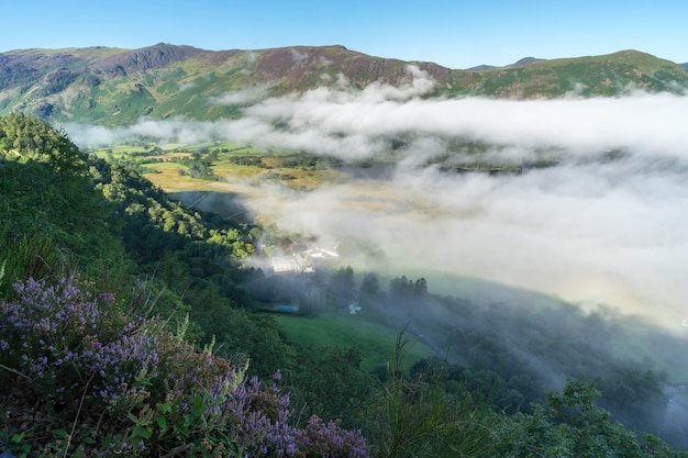 Vista de Surprise View perto de Derwentwater