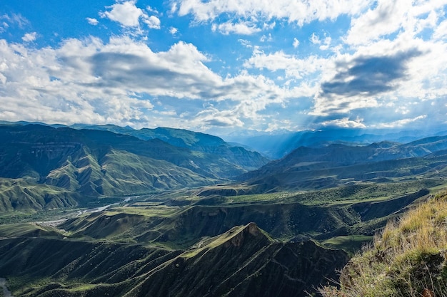 Vista de tirar o fôlego da montanha no Daguestão Cáucaso Rússia 2021