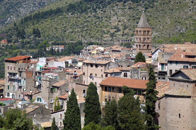 Foto vista de tivoli perto de roma da villa deste itália