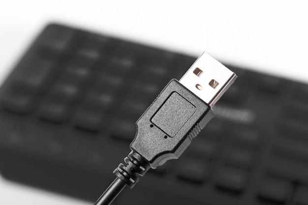 vista de um cabo USB