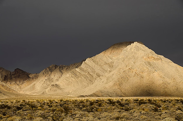 Foto vista de um deserto