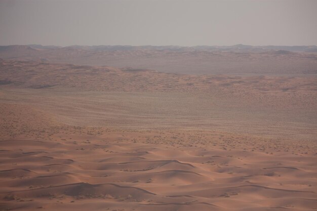 Foto vista de um deserto