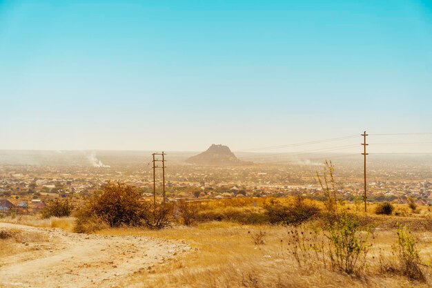 Vista de uma bela colina em Dodoma Foto Premium