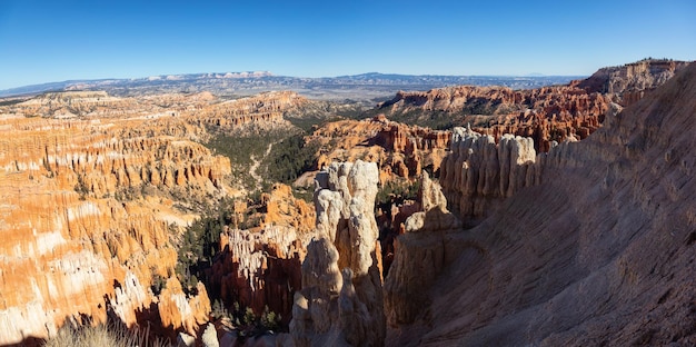 Vista de uma paisagem americana de fundo Utah