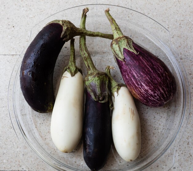 Foto vista de vegetais em alto ângulo