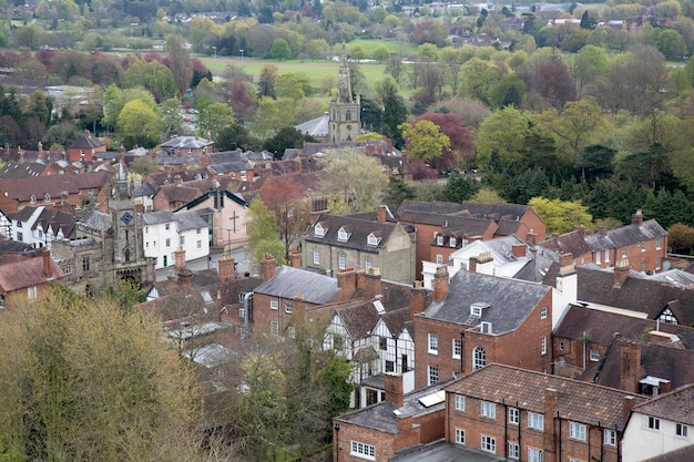 Vista de Warwick, Inglaterra, Reino Unido