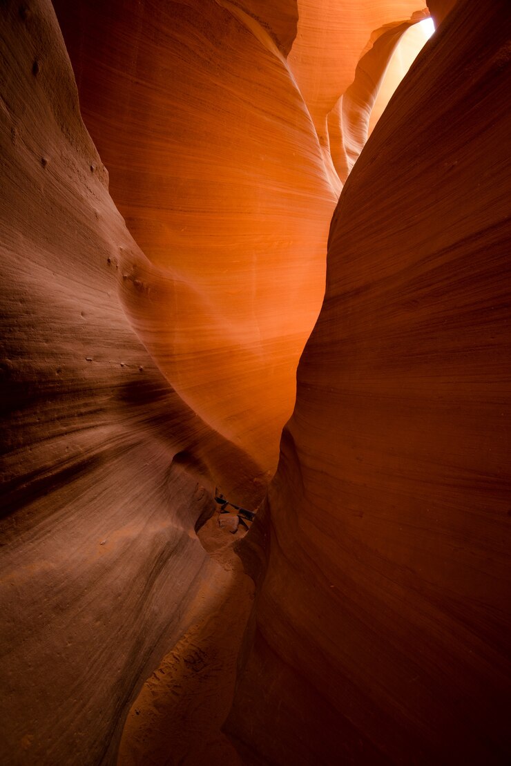 Vista deslumbrante do Antelope Slot Canyon