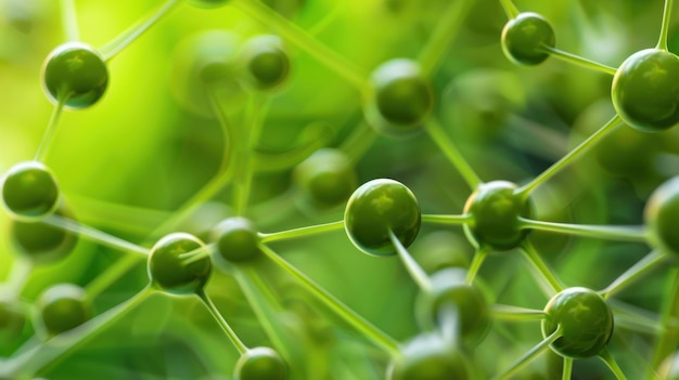 Una vista detallada de un montón de bayas verdes vibrantes agrupadas el concepto de hidrógeno verde
