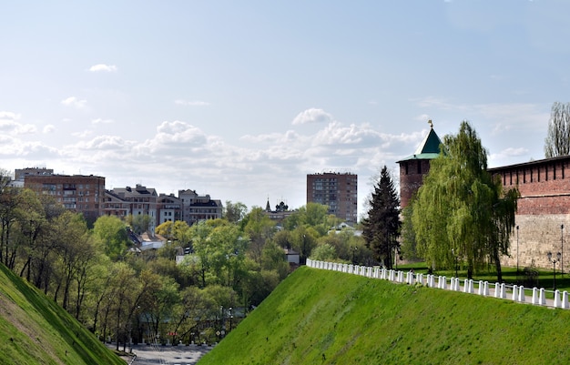 vista do antigo Kremlin. Nizhny Novgorod