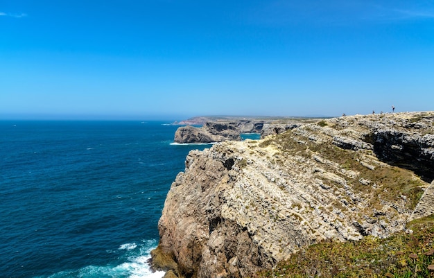 Vista do Cabo de São Vicente Sagres Algarve Portugal