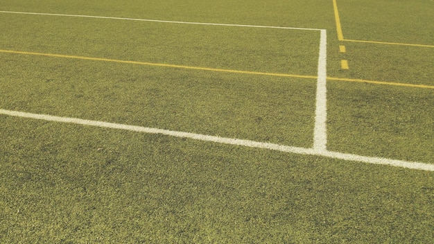 Vista do campo de futebol