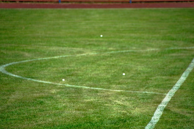 Vista do campo de futebol