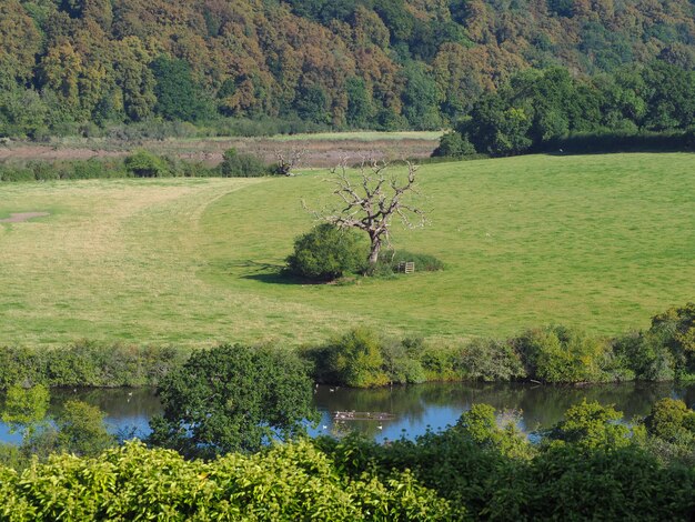 Foto vista do campo em chepstow