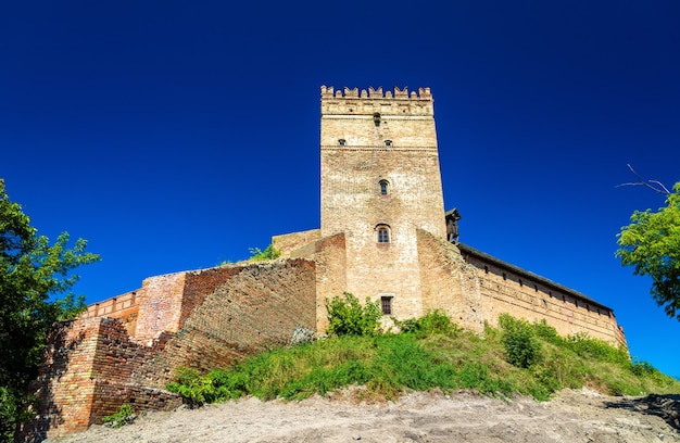 Vista do castelo de lubart em lutsk, ucrânia