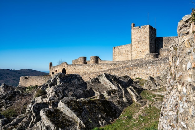 Vista do castelo de marvão, alentejo, portugal.