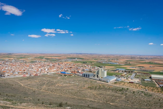 vista do castelo medieval de Consuegra na província de Toledo, Espanha