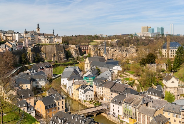 Vista do centro histórico de Luxemburgo