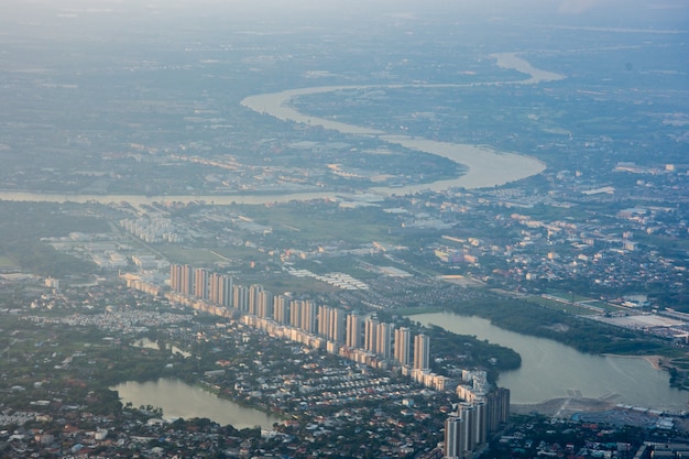 vista do céu da cidade