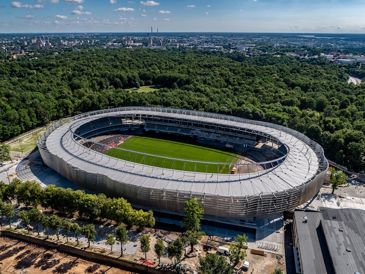 Foto vista do estádio de cima