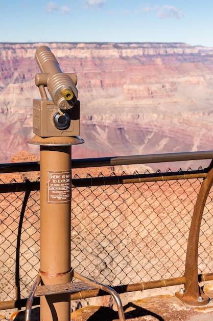 Vista do grand Canyon da margem sul no inverno.