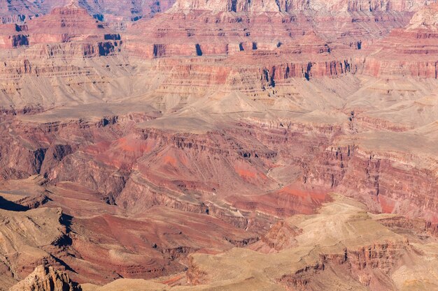 Vista do grand Canyon da margem sul no inverno.