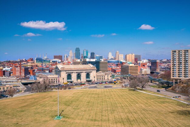 Vista do horizonte de Kansas City, em Missouri