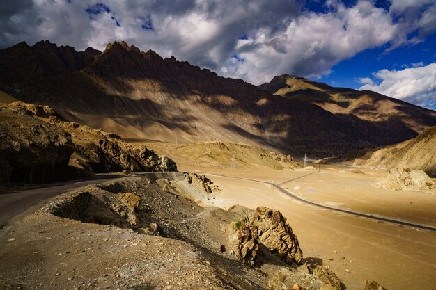 Foto vista do leh ladakh (índia)