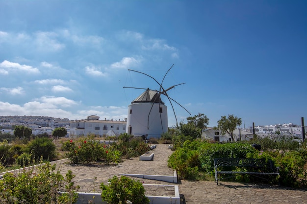 Vista do moinho de vento tradicional Vejer de la Frontera Andaluzia Espanha