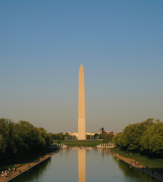 Foto vista do monumento a washington