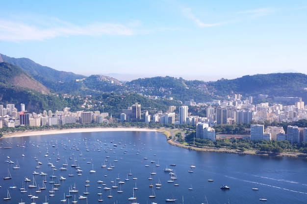 Vista do rio de janeiro, brasil.