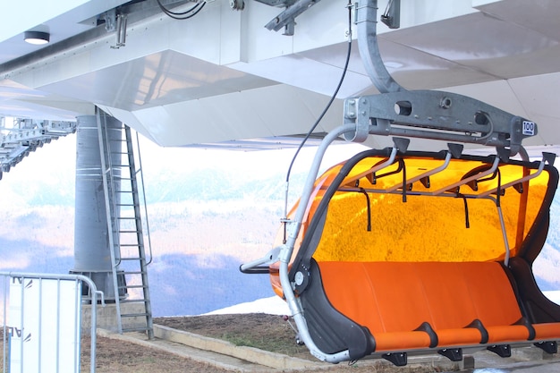 Foto vista do teleférico aéreo