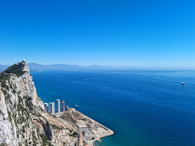 Vista dos arranha-céus de Gibraltar