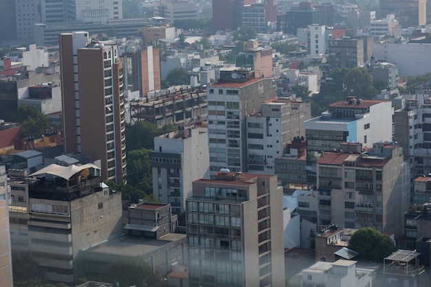 Vista dos edifícios do centro da cidade do México