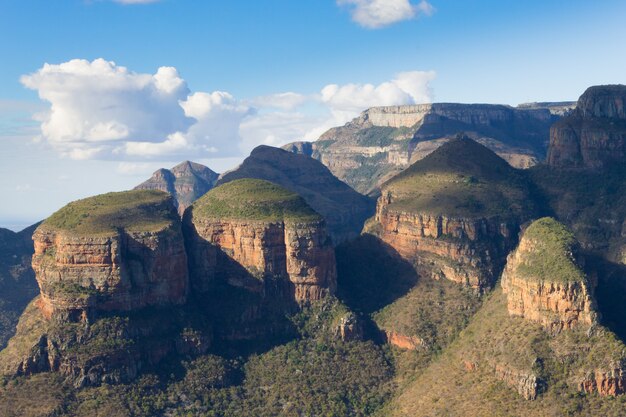 Vista dos Três Rondavels do Blyde River Canyon