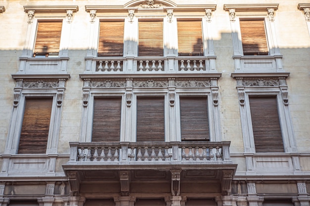 Foto vista del edificio histórico en padua en italia en un día soleado