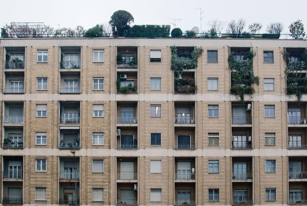 Vista del edificio residencial