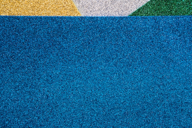 Vista elevada de alfombras coloridas