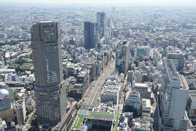 Foto vista em alto ângulo da paisagem urbana