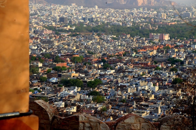 Foto vista em alto ângulo da paisagem urbana