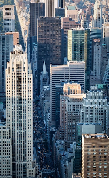 Foto vista em alto ângulo da paisagem urbana