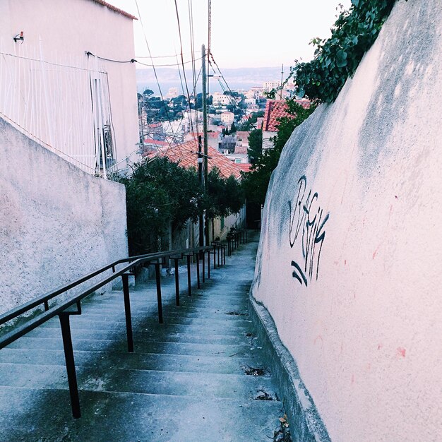 Foto vista em alto ângulo da rua