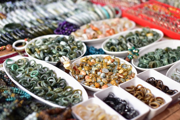 Foto vista em alto ângulo de alimentos para venda no mercado