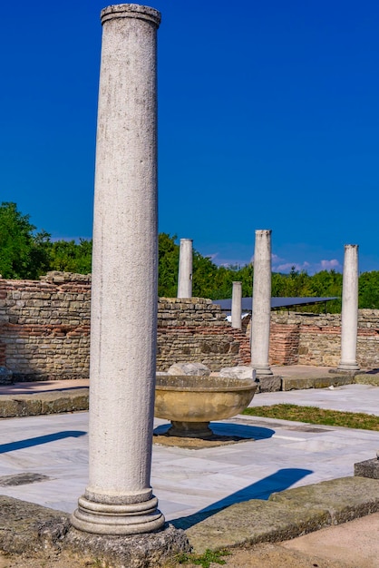 Vista em Felix Romuliana restos do palácio do imperador romano Galerius perto de Zajecar Sérvia É Patrimônio Mundial da UNESCO desde 2007