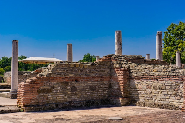 Vista em Felix Romuliana restos do palácio do imperador romano Galerius perto de Zajecar Sérvia É Patrimônio Mundial da UNESCO desde 2007