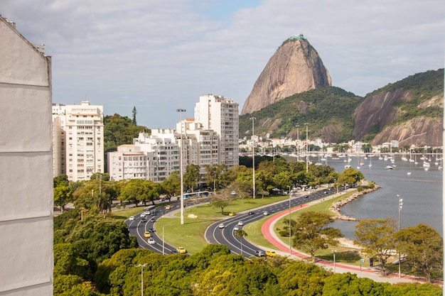 Vista de la ensenada de Botafogo en Río de Janeiro