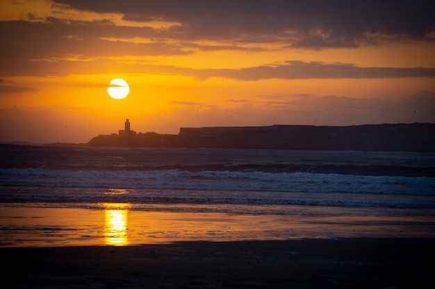 vista de Essaouira al atardecer