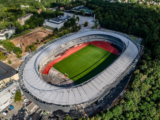 Una vista del estadio desde arriba